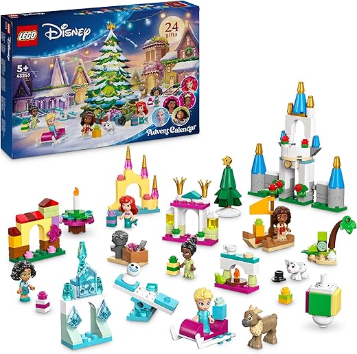 LEGO | Disney Advent Calendar 2024 Building Toy with 5 Micro Dolls, Pre-Christmas Gift for Girls and Boys 5 Years Old and Up 43253