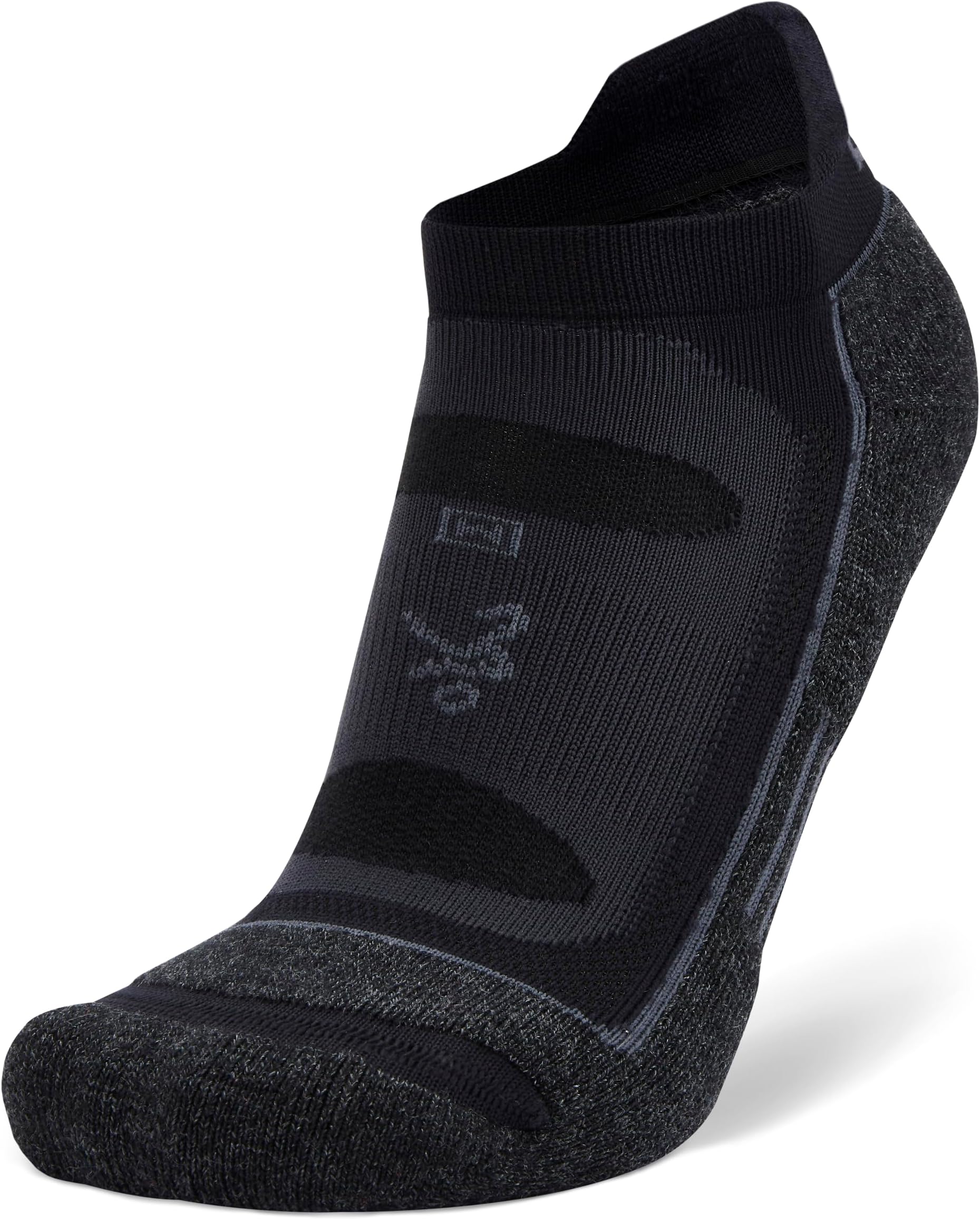 Balega Blister Resist Performance No Show Socks, Ultimate Anti-Blister Protection, Ergonomic Fit, Moisture-Wicking, Cushioned Comfort, Ideal for Running and Hiking, Black - Small (UK Size 4-7)