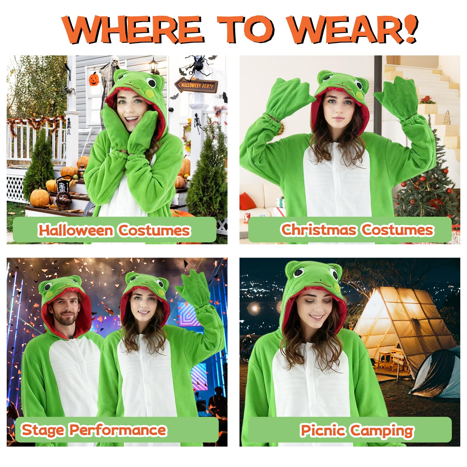 Pigiama Tuta Unisex Adulto Animale Onesie Cosplay Halloween Carnevale Costume Donna Pigiama Costume Animale Inverno