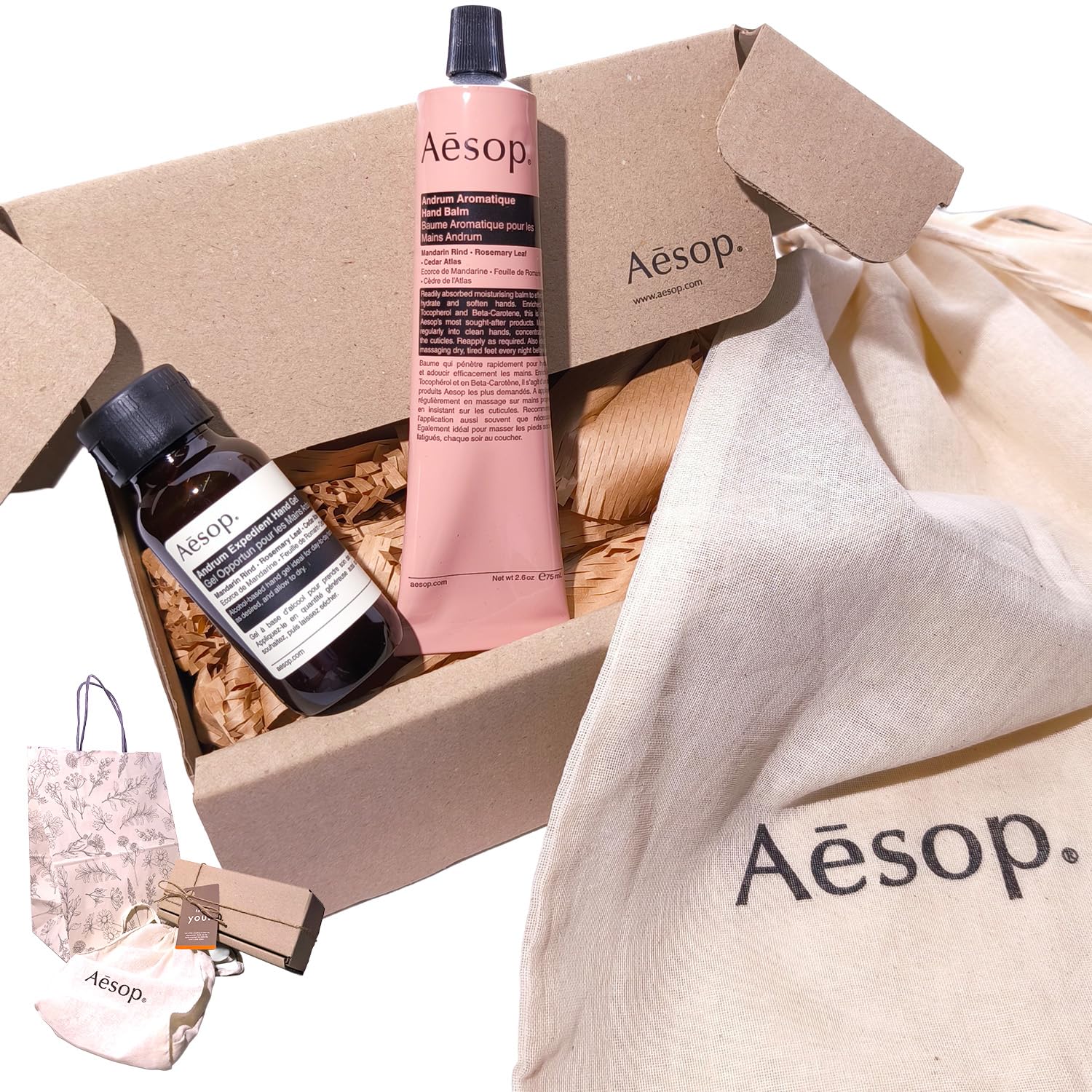 イソップ★ギフトセット(＋ハンドバーム) 巾着＆ギフトBOX付き】イソップ aesop ハンドクリーム アンドラム