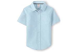 Boys' Short Sleeve Oxford Button Up Dress Shirt