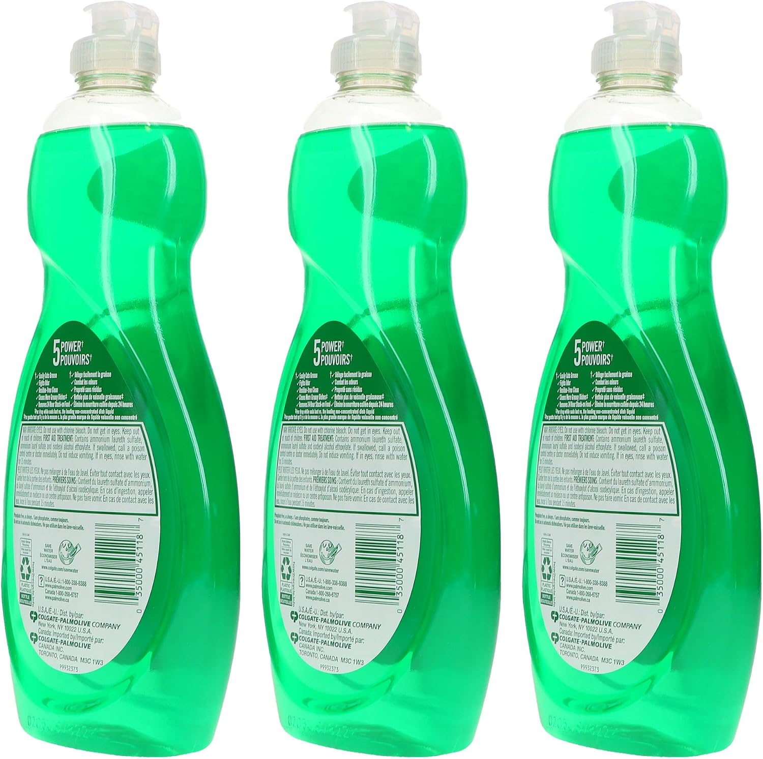 Palmolive Ultra Strength Liquid Dish Soap, Original - 60 Fl Oz - 3 Pack x 20 FL Oz / 591 mL Each