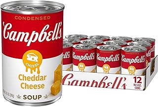 Campbell's Condensed Cheddar Cheese Soup, 10.5 Ounce Can (Pack of 12) (Packaging May Vary)