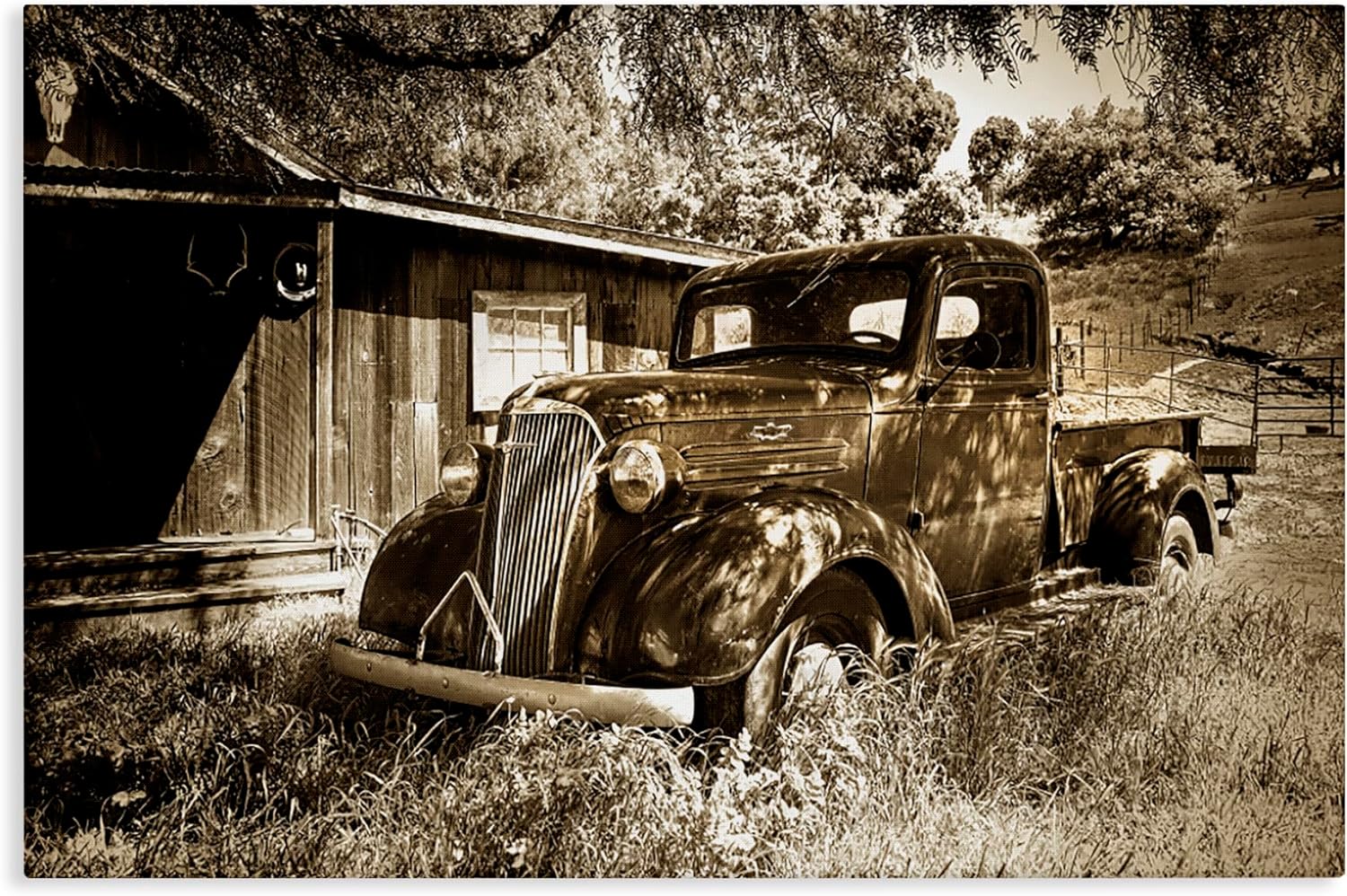 Stupell Industries Our Truck Classic Antique Canvas Wall Art Design by Jerry Cowart, 30 x 20