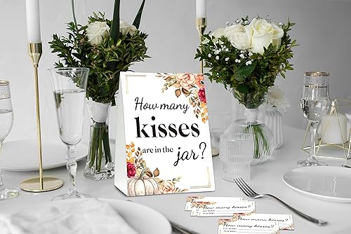 Miniatura 3 de Juego de invitación para despedida de soltera  Decoraciones florales de boda de rubor burdeos  Calabaza de Acción de Gracias de otoño 1 cartel de