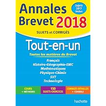 Annales Brevet 2018 - Le Tout-en-un 3eme