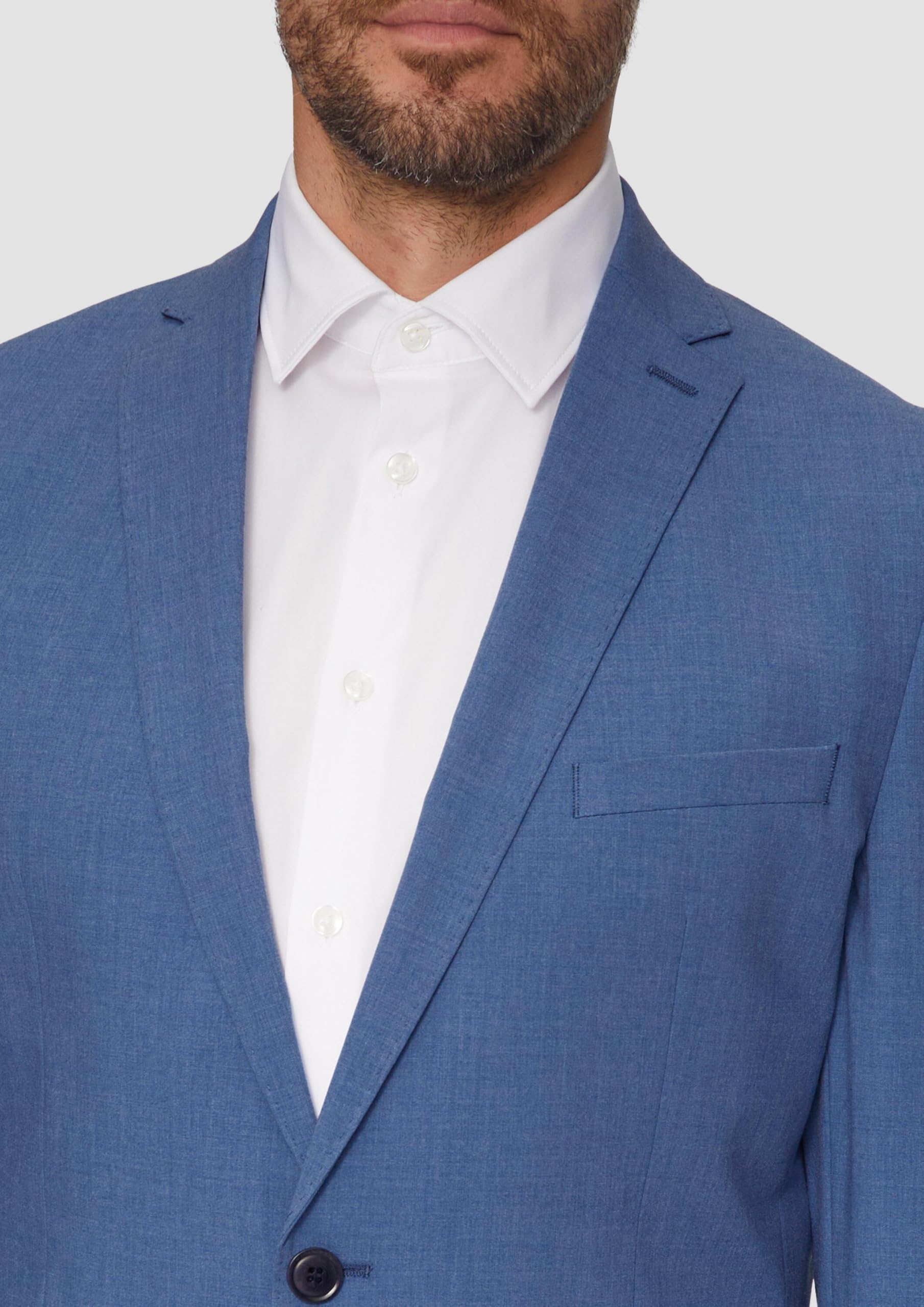 s.Oliver Herren Indoor-Sakko – Slim Fit, Superstretch, Woll-Optik