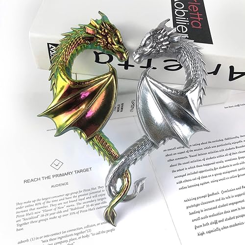 Miniatura 7 de Molde de resina de dragón de cristal 3D, moldes de resina epoxi de dragón de piedras preciosas, (dragón corazón)