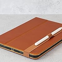 Vista 4 de Funda Casemade de cuero genuino compatible con iPad de 10.2" de 7ª/8ª/9ª generación (2019/2020/2021) - Funda de cuero de grano completo, función