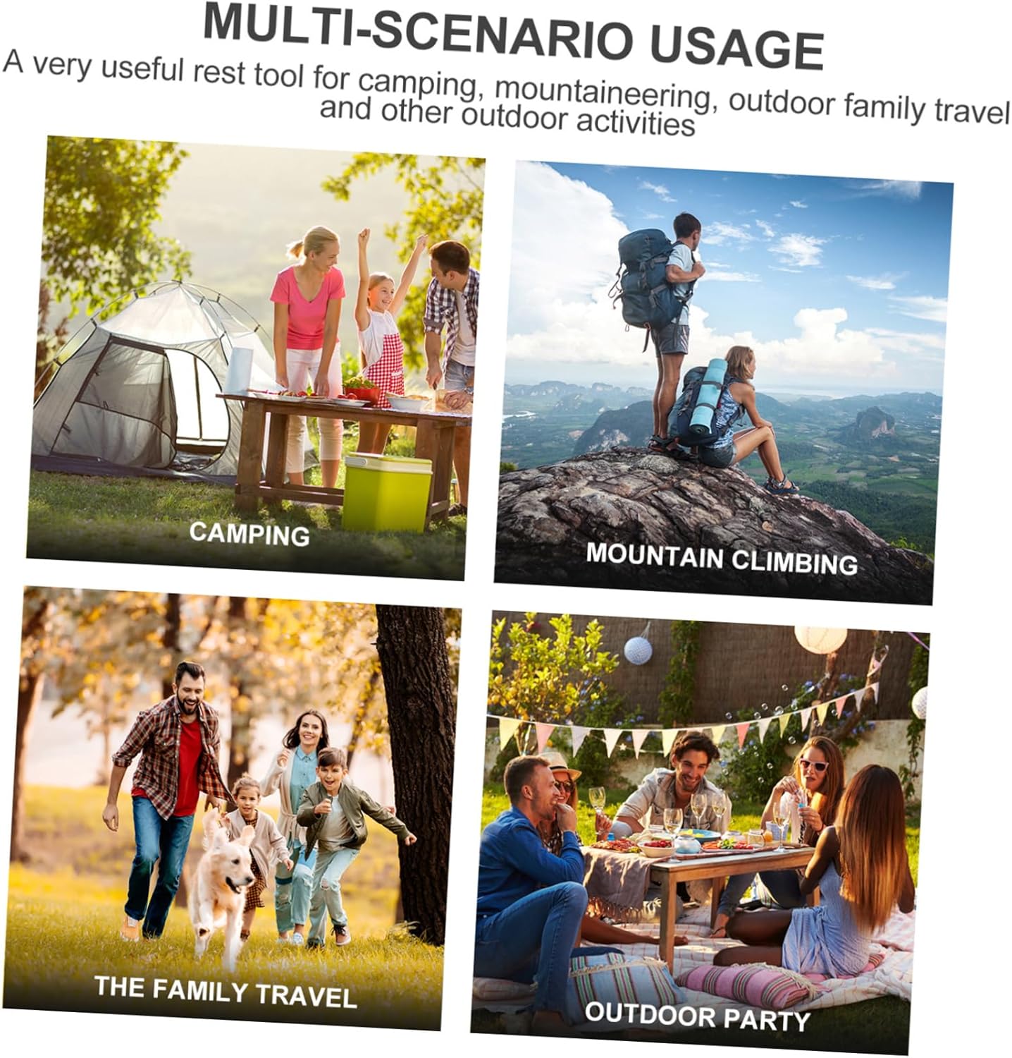 Balacoo 1pc Portable Multi-Function Hammock Netting for Outdoor Camping Parachute Canopy Tent Color for Relaxation and Picnic Activities