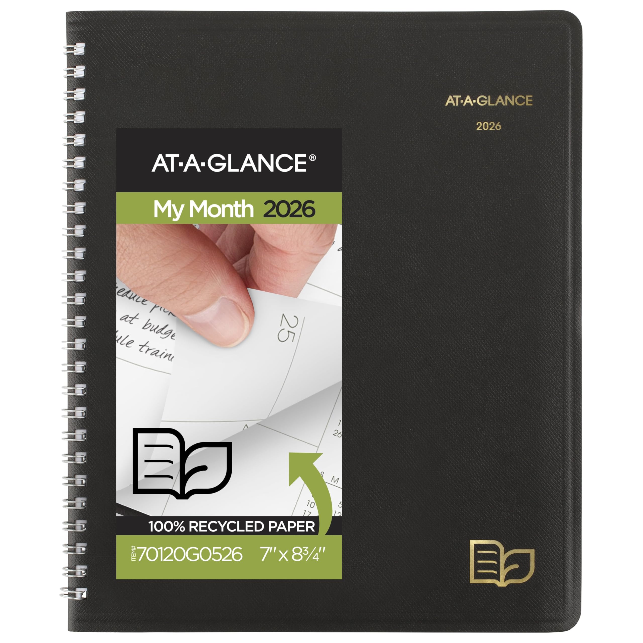AT-A-GLANCE 2026 Planner, Monthly, 7" X 8.75", Medium, Recycled - View #2