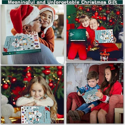 Miniatura 5 de Weeupolfun Calendario de Adviento 2023-24 días de cristales, calendario de cuenta regresiva de Navidad, piedras preciosas, colección de minerales