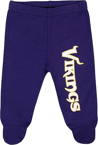 Miniatura 61 de Gerber Conjunto de regalo unisex de pantalón y body con pies de equipo de la NFL para bebé, Raiders