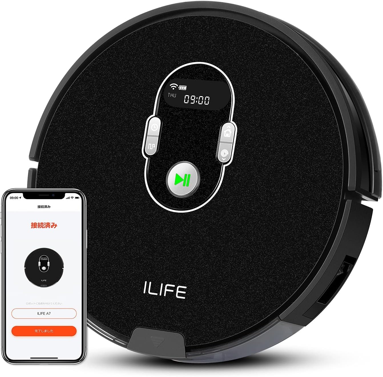 ILIFE お掃除ロボット ILIFE V3s Pro ロボット掃除機 ペットの毛に効果的 自動充電静音＆強力