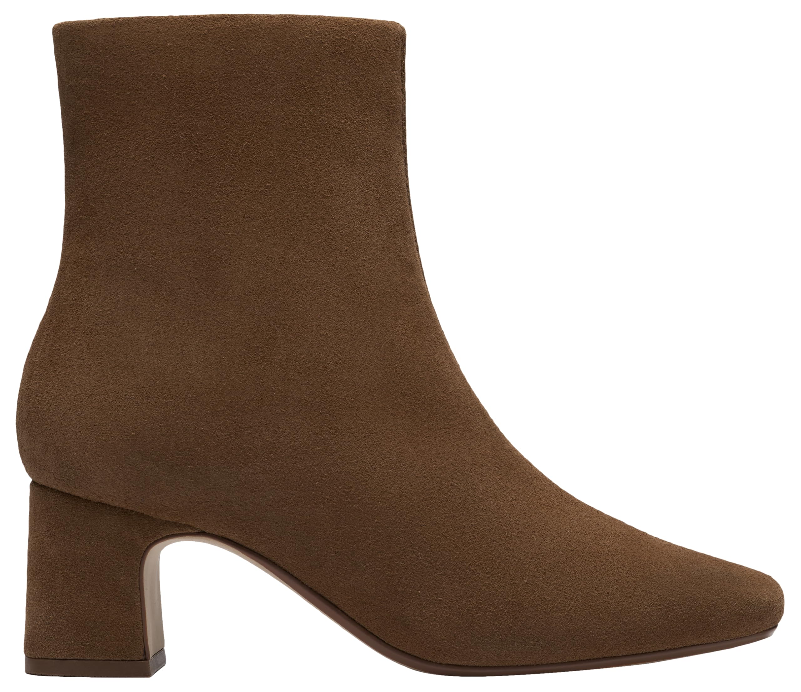 Clarks Premium Women's Fernie Zip Ankle Boot, Walnut Suede, 3 UK