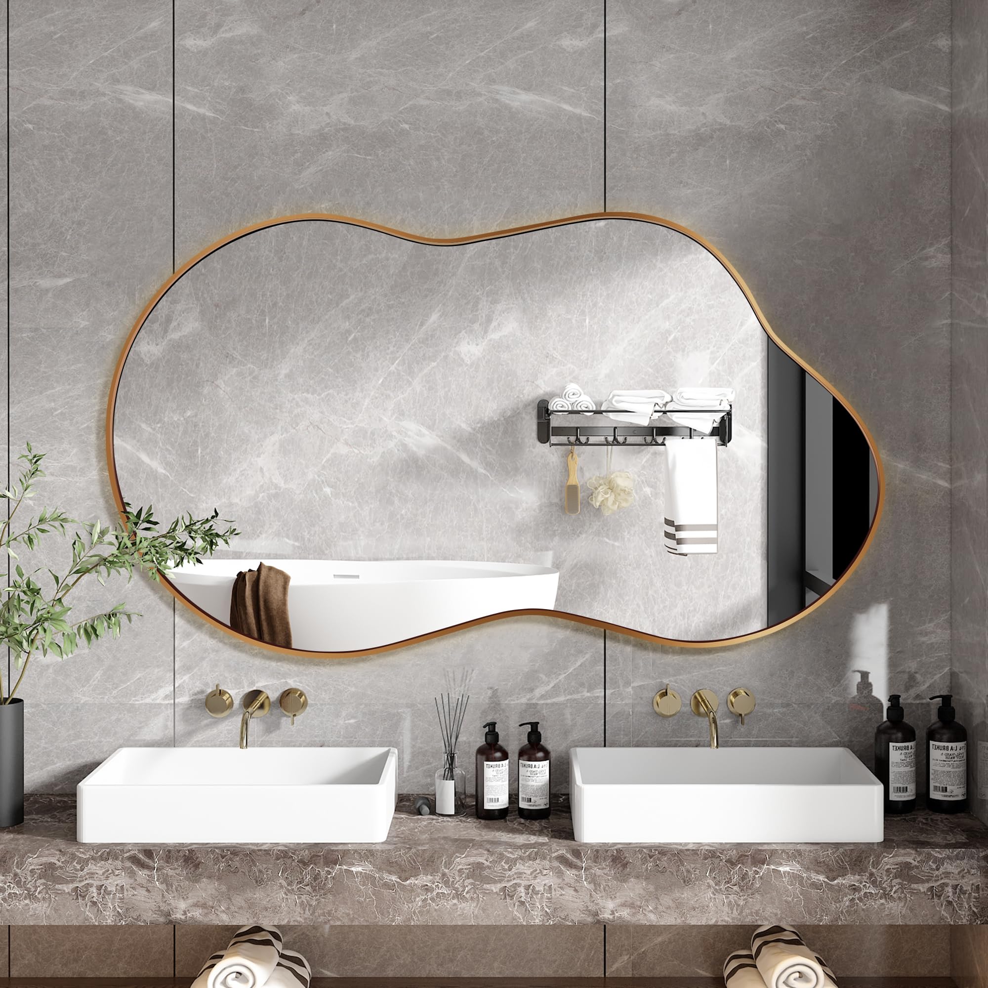 Amazon.com: Fahomiss Small Wall Mirror - Irregular Wall Mirror 20