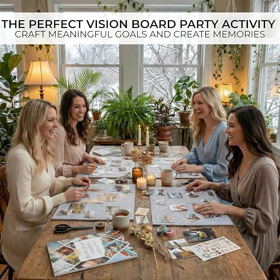 ZICOTO Inspirational Vision Board Kit - Complete Set with Book & Felt Board