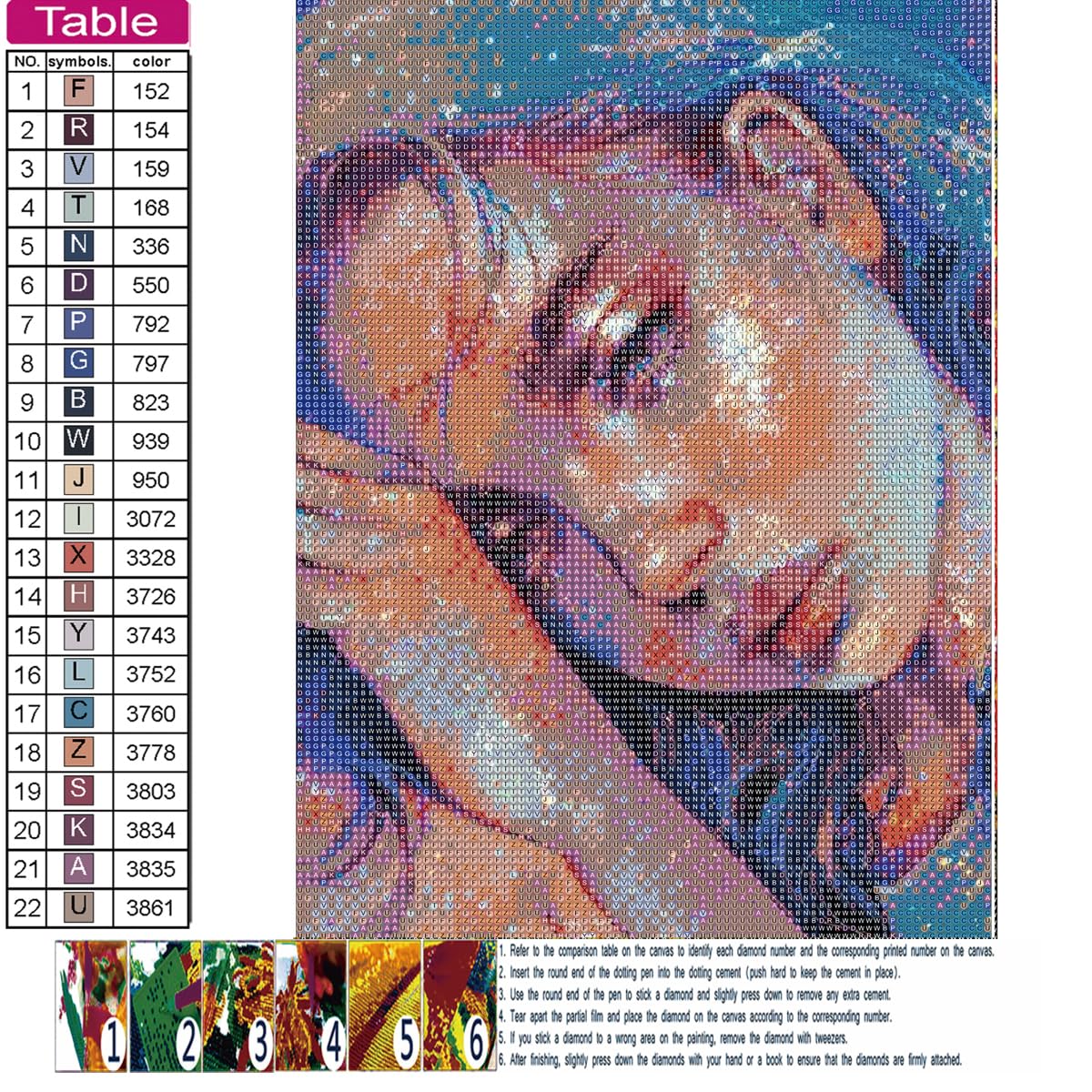 JININQ Diamond Art Painting Kits 5D DIY Diamond Art Painting Kits for Adults Diamond Dots Diamond Art Kits Diamond Gem Art Crafts for Home Wall Decor DIY Gift-12x16inch (Girl)
