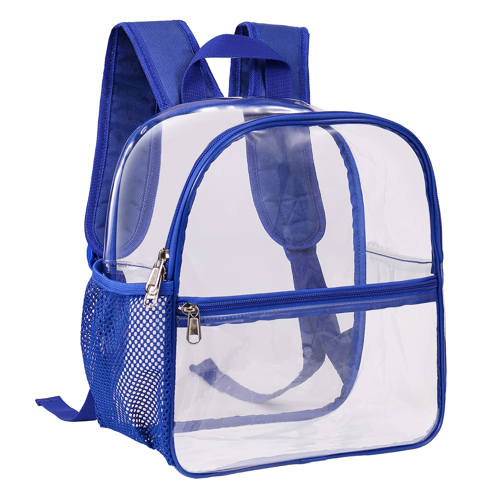 Clear Backpack for Stadium Events Sports Fan Backpack Stadium Bag 12x6x11 | Transparent Security Backpack,Heavy Duty PVC Mini Small Clear Bag for Concerts, Sports,Work,School