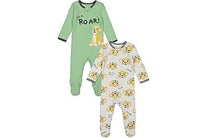 Disney Baby 2 Pack Sleep 'N Play Coveralls for Boys 12-18 Months