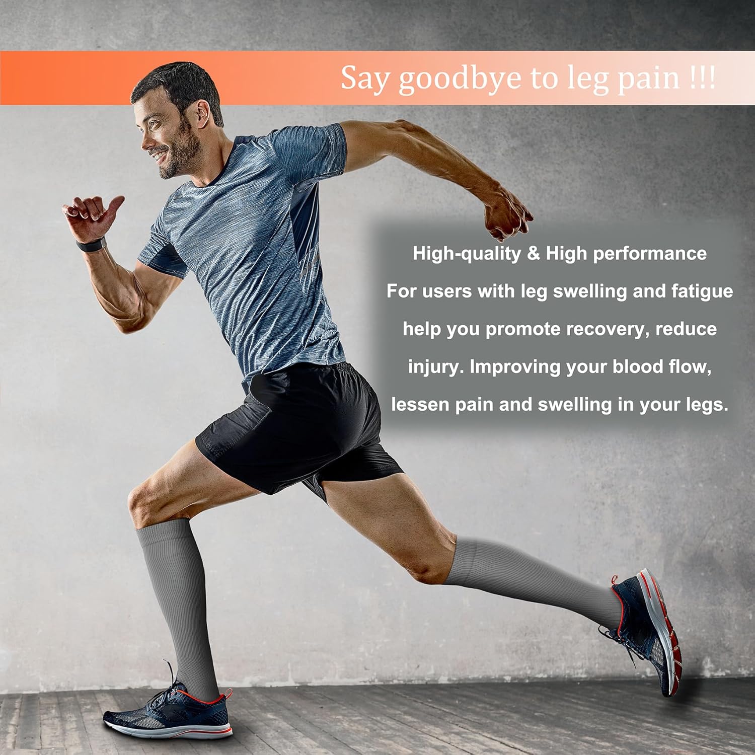 FEYHAY Copper Compression Socks (8 Pairs) 15-20 mmHg Circulation is Best Athletic & Daily for Men & Women, Running, Climbing - Image 2