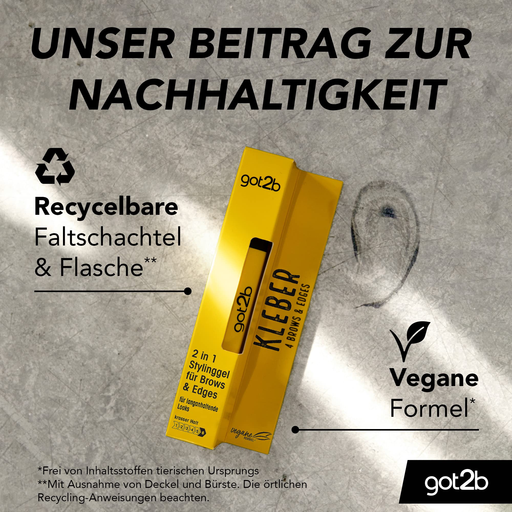 got2b 2in1 Stylinggel Kleber 4 Brows & Edges 2in1, 12er Pack, Jahresvorrat, 12x 16 ml