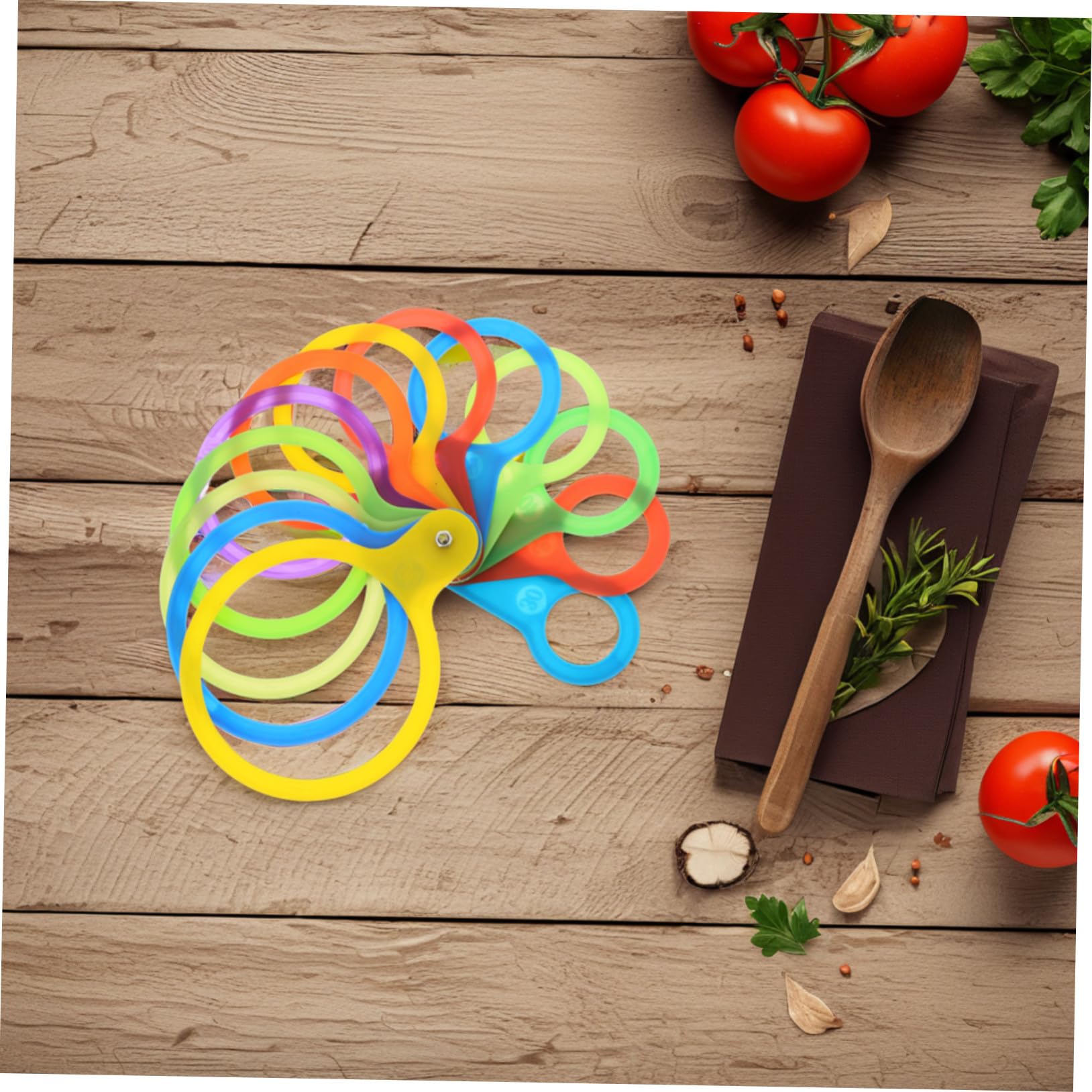 Misurazione Frutta Anelli per Classificazione Mela Arancia Strumento Precisione per Misura Dimensioni Frutti Facile Uso Colore Casuale Colore Casuale