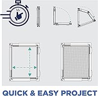 Vista 4 de ADFORS Kit de reemplazo de pantalla de ventana personalizado, marco de pantalla ajustable y malla