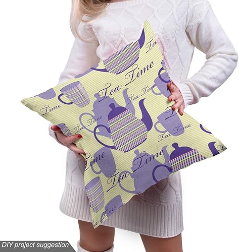 Miniatura 518 de Ambesonne The Yard - Tela de hibisco de flores tropicales en tonos de la vida real, tela decorativa para tapicería, cestas de almacenamiento