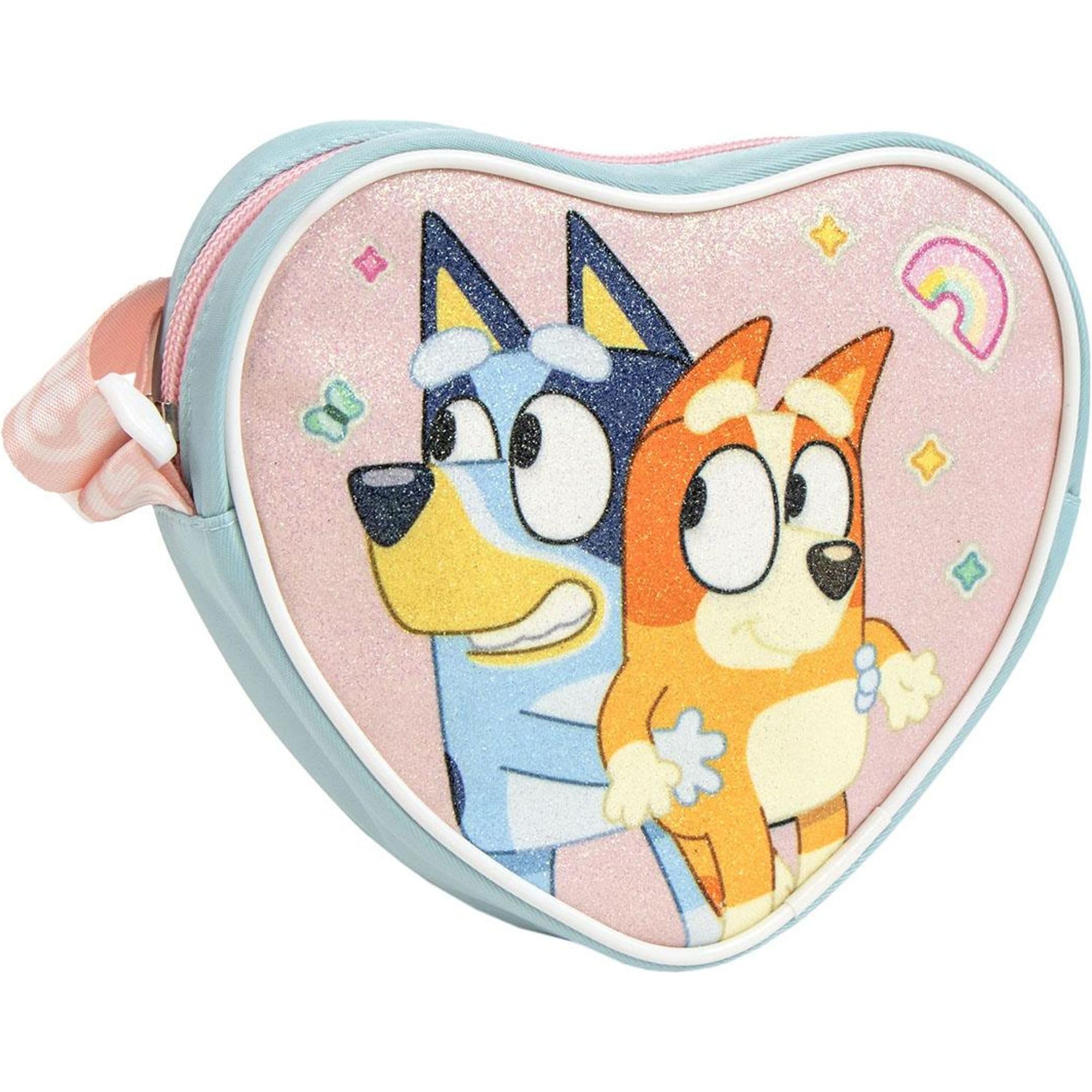 CERDÁ LIFE'S LITTLE MOMENTS 2-8 lat kolorowy wzór z animowanymi postaciami, lekka i pojemna torba Bluey, serce unisex dzieci, średnia