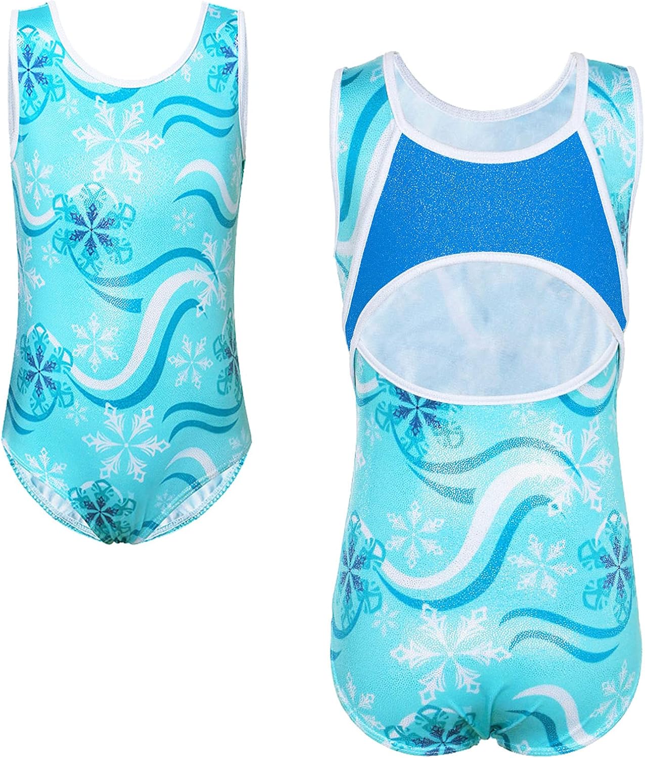TFJH E Gymnastics Leotards for Girls Sparkle Athletic Clothes Activewear One-piece