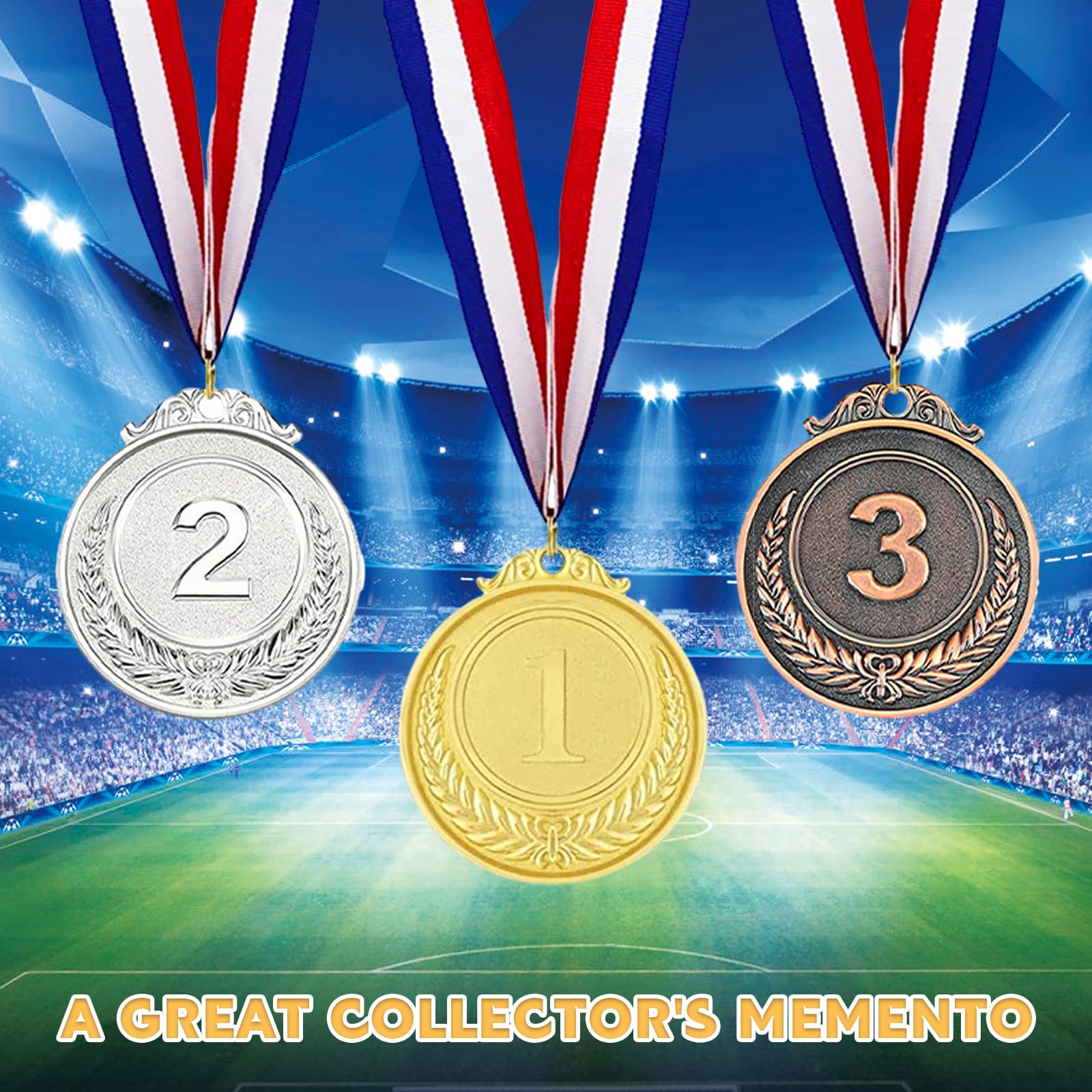 12 Medaglie Premiazione Metallo - Oro, Argento, Bronzo - Per Sport, Gare Bambini - Foto 11