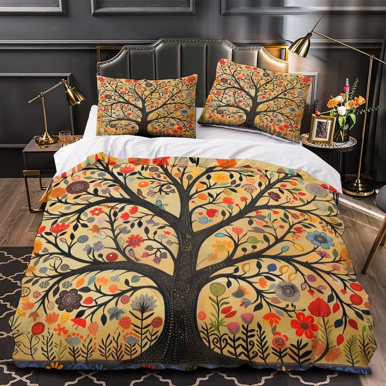 Housse de couette hypoallergénique microfibre douce fermeture éclair