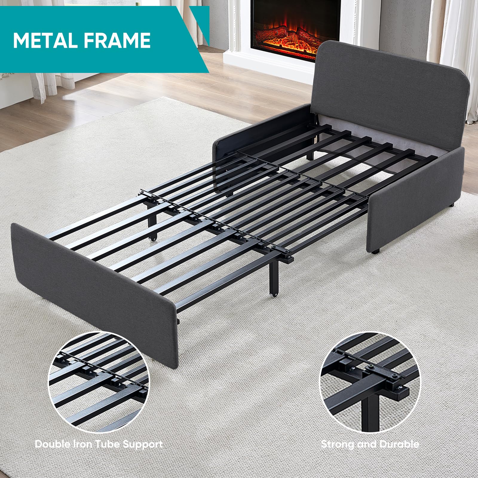Best Twin Pull Out Couch Picks for Small Spaces 2026 1 BALUS 43'W Twin Pull Out Sofa Bed Sleeper Couch with Pullout Beds, 2 in 1 Conver — product photo