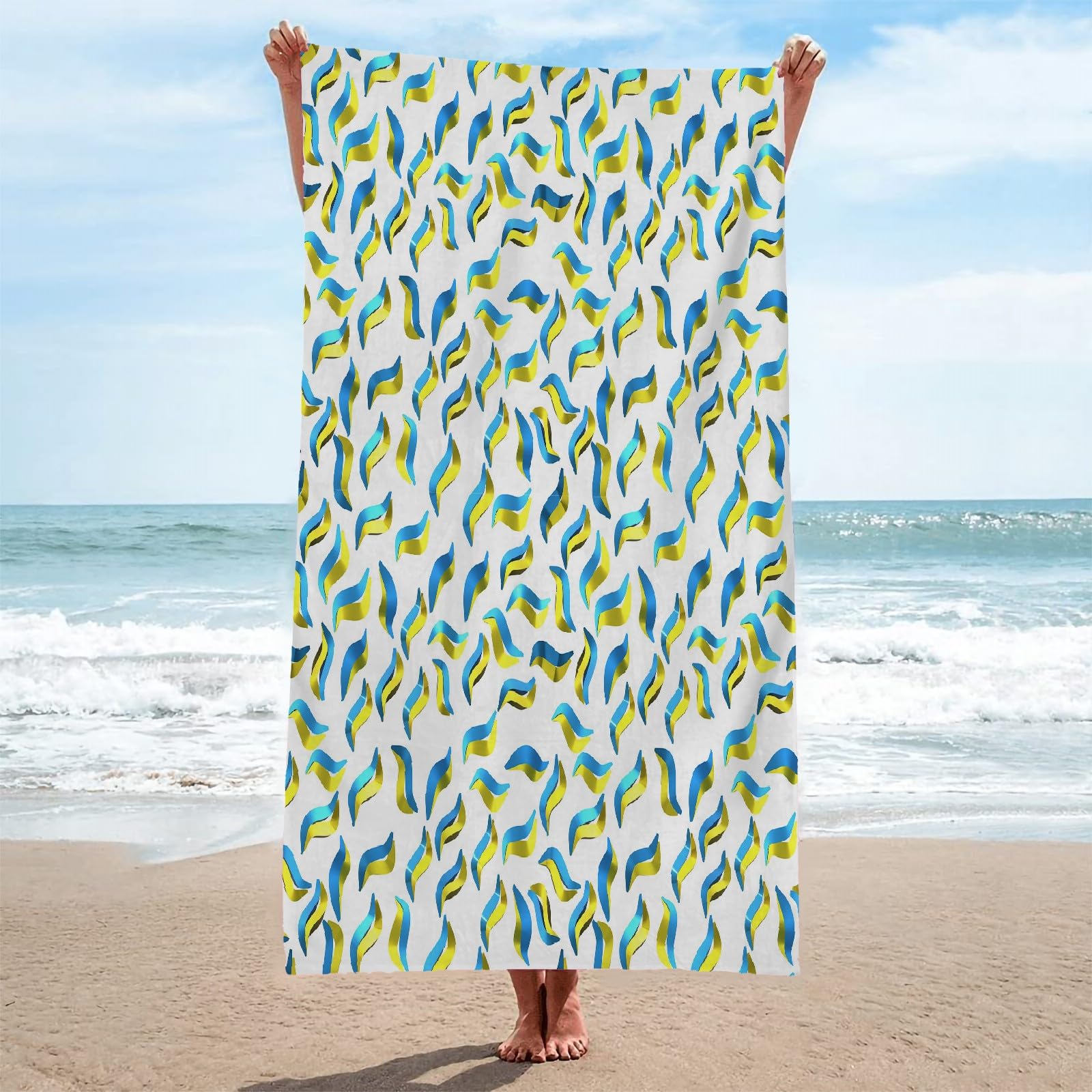 Toalla Playa Color Toallas Playa Grande Microfibra Anti Arena PatróN Playa Toallas para NiñA NiñO Adulto Piscina Toalha de Praia Mujer Hombre 200x200cm