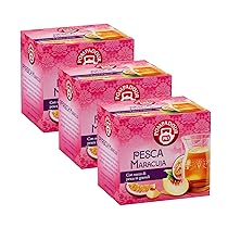 Pompadour, Infuso Pesca & Maracuja, 30 Filtri (3 Confezioni da 10 Filtri), Dolce e Dissetante, Ideale nelle Giornate Invernali, Senza Lattosio, Glutine e Allergeni