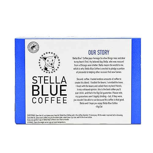 Miniatura 9 de Stella Blue Cápsulas de café de una sola porción mezcla de gatos grandes tostado medio 12 unidades café 100 arábica procedente de América Central