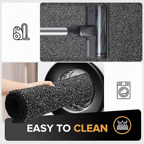 Miniatura 5 de Mibao Tapete para puerta de interior, 35.5 x 59 pulgadas, tapete antideslizante de perfil bajo, tapete de puerta de perro, tapete de bienvenida