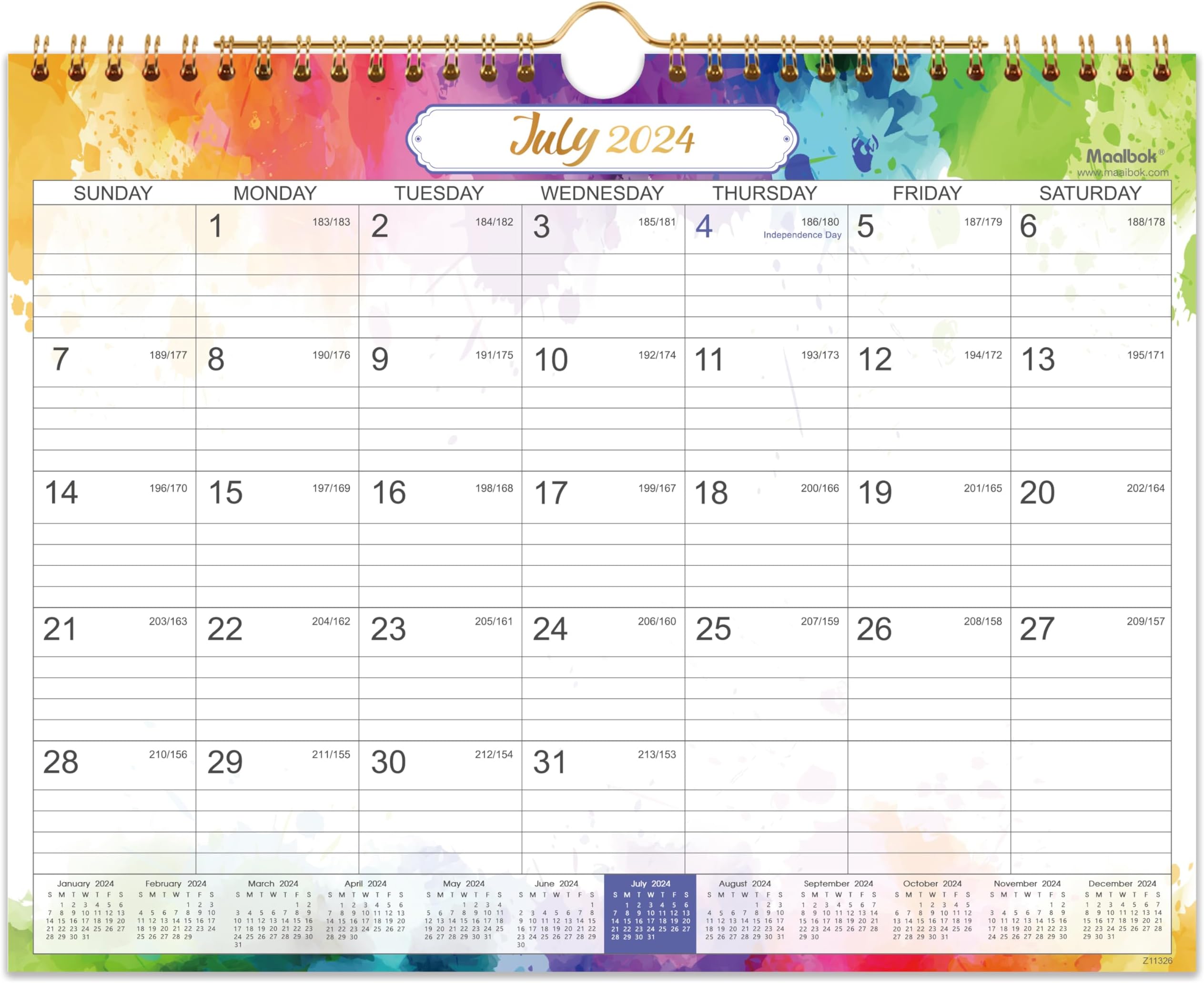 20242025 Calendar 20242025 Wall Calendar 18 Months