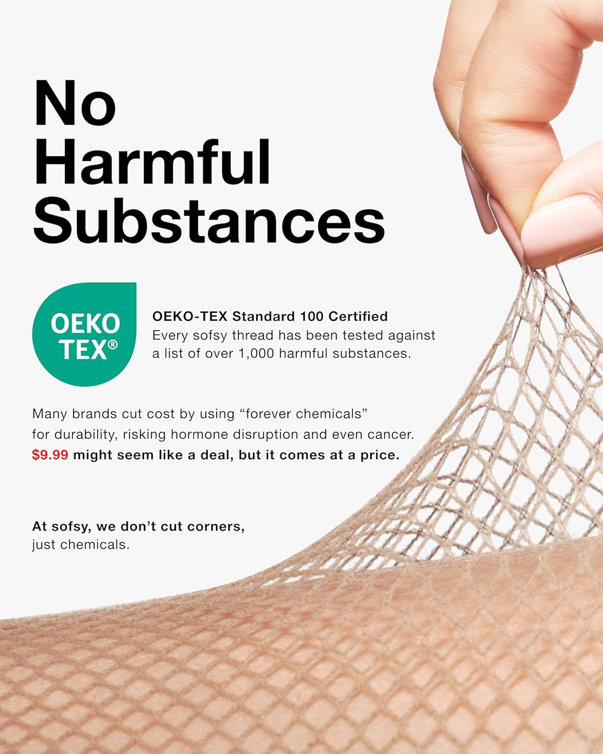 sofsy 10-Year Hosiery Craftsmanship - Italian Fishnet Stockings for Women | Goth High Waist Mesh Tights Reinforced Toe - Image 2