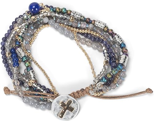 Miniatura 6 de DEMDACO Cuentas Love azul turquesa talla única que se adapta a la mayoría de pulseras de cristal y metal