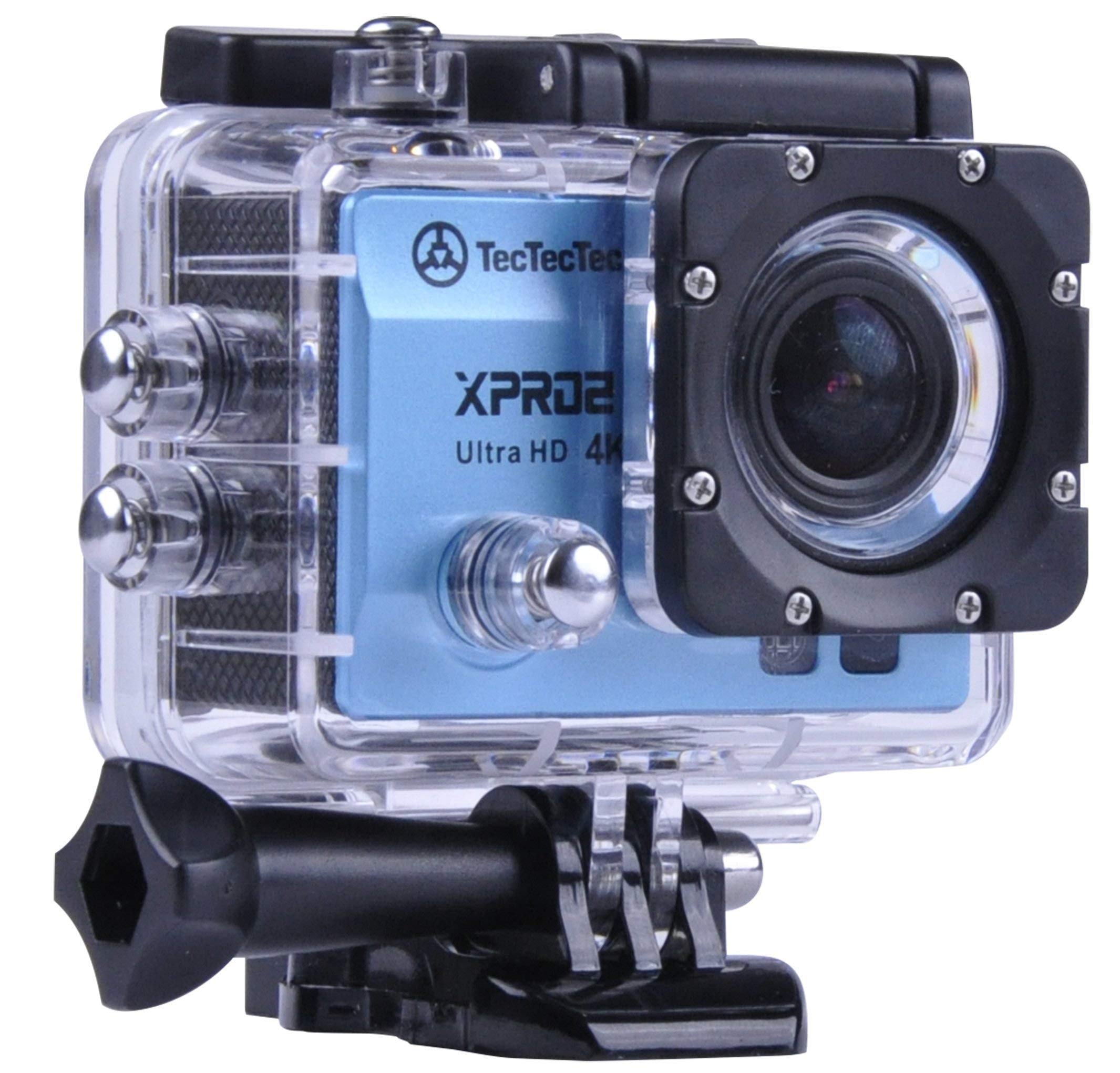 [Nouveau] TecTecTec XPRO2 Caméra Sport 4K Ultra HD WiFi - Camera étanche 16 MP - Bleue