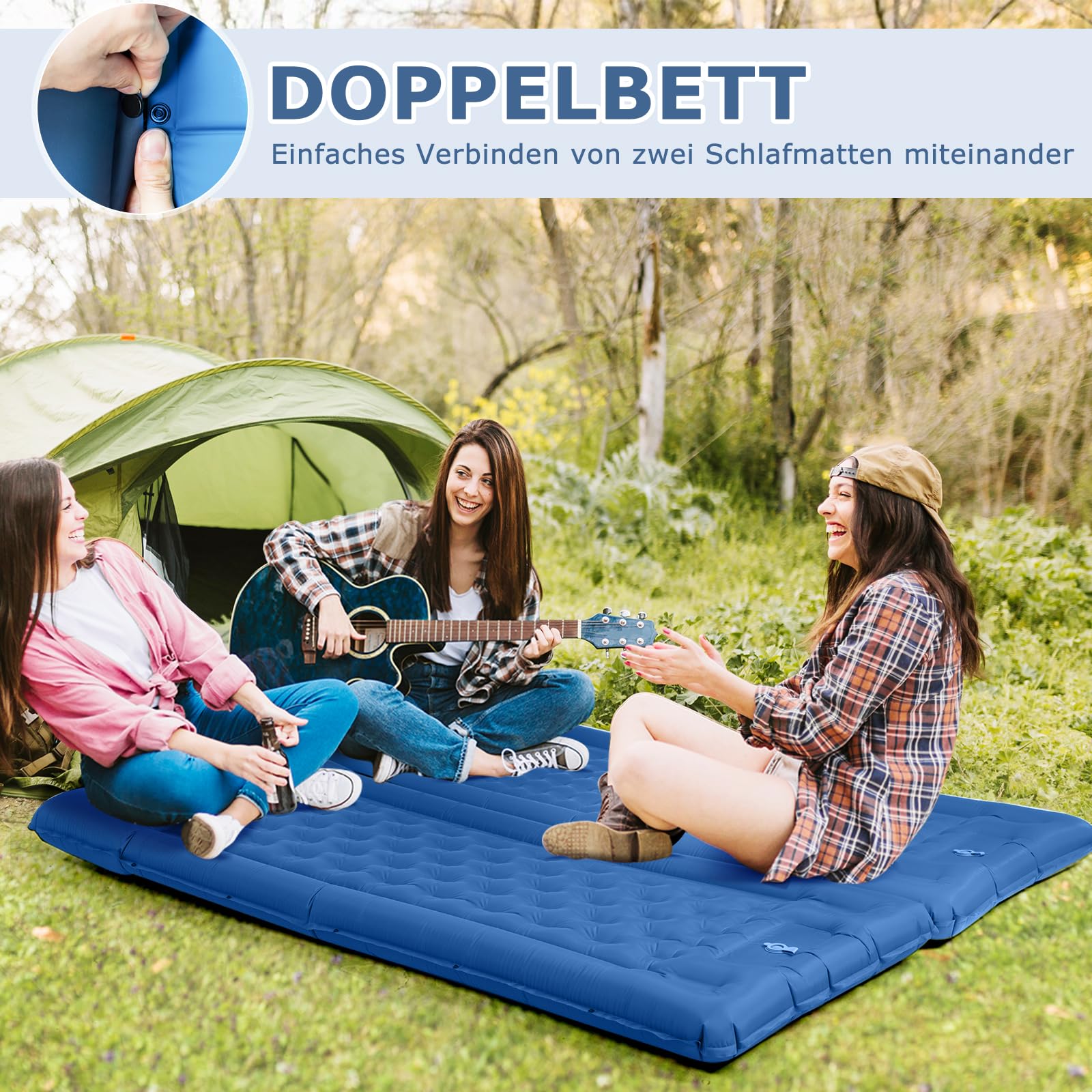 Materassino Pieghevole Materassino Da Campeggio Materassino HiiPeak Autogonfiabile Per 2 Persone Tappetino Tenda Con Cuscino Hiipeak