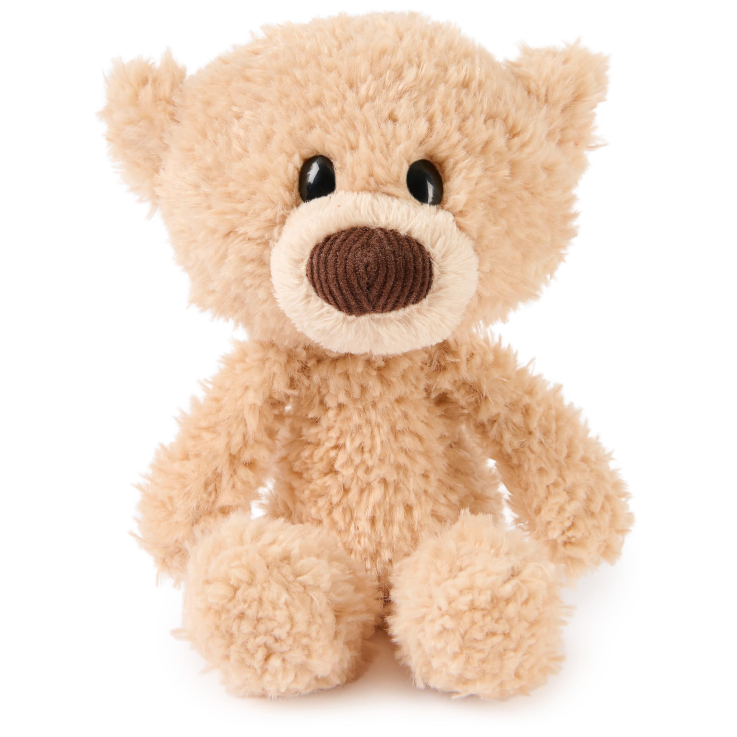 Forever Friends Littles Toothpick 7-Inch Teddy Bear Plush Toy, Ages 1+ | Slender Frame and Posable Dangling Limbs Promote On The Go Travel Pretend Play; Teaches Nurturing and Fine Motor Skills