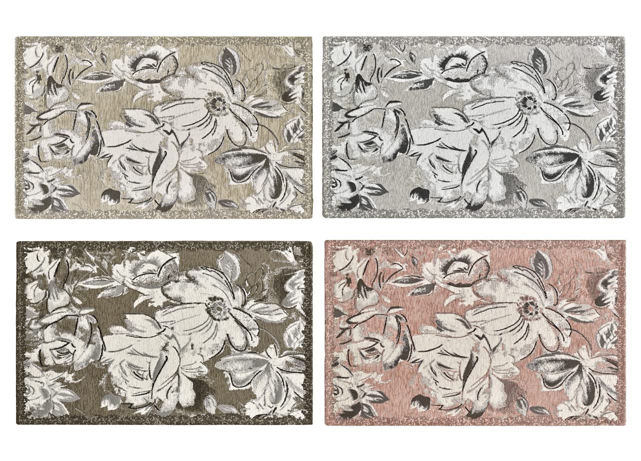 Aster By Suardi Lot de 2 tapis de salle de séjour antidérapant 65 x 110 cm