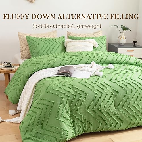Miniatura 2 de Cosybay Juego de edredón tamaño Queen, juego de edredón de 3 piezas con 1 edredón (90 x 90 pulgadas) y 2 fundas de almohada (20 x 26 pulgadas),