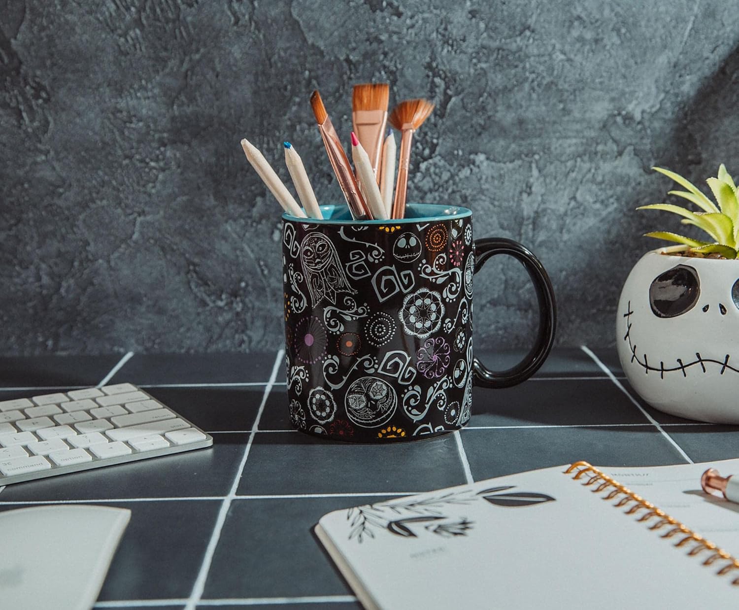 Nightmare Before Christmas Disney The Sugar Skulls Ceramic Mug | Large Coffee Cup For Espresso, Tea, Cocoa | Holds 20 Ounces - Image 5