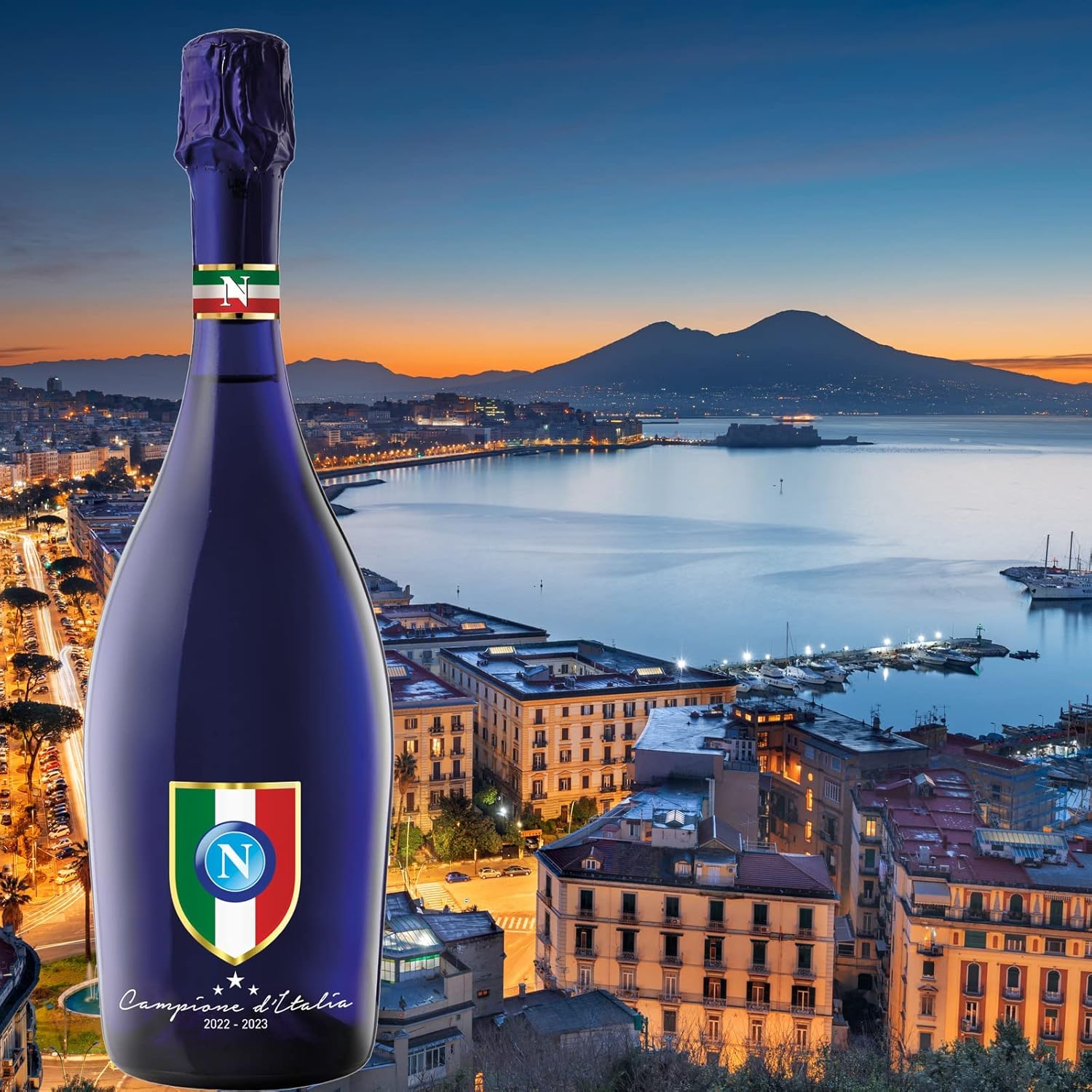Bottega Prosecco DOC Ufficiale SSC Napoli Edizione Limitata Scudetto Serie A 2022/2023 - 750ml - Immagine 4