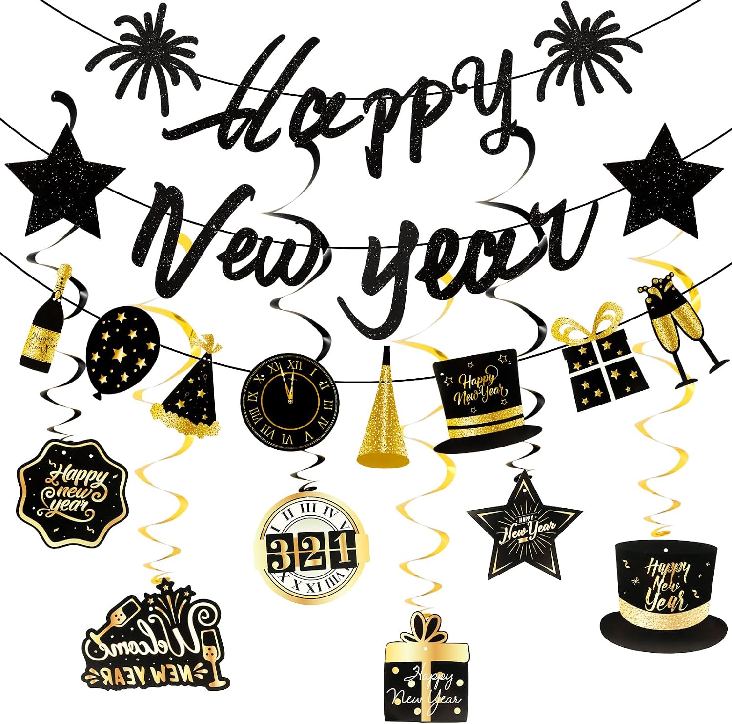 Amazon.com: FASOTY New Year Party Decorations 2026 New Years Eve ...