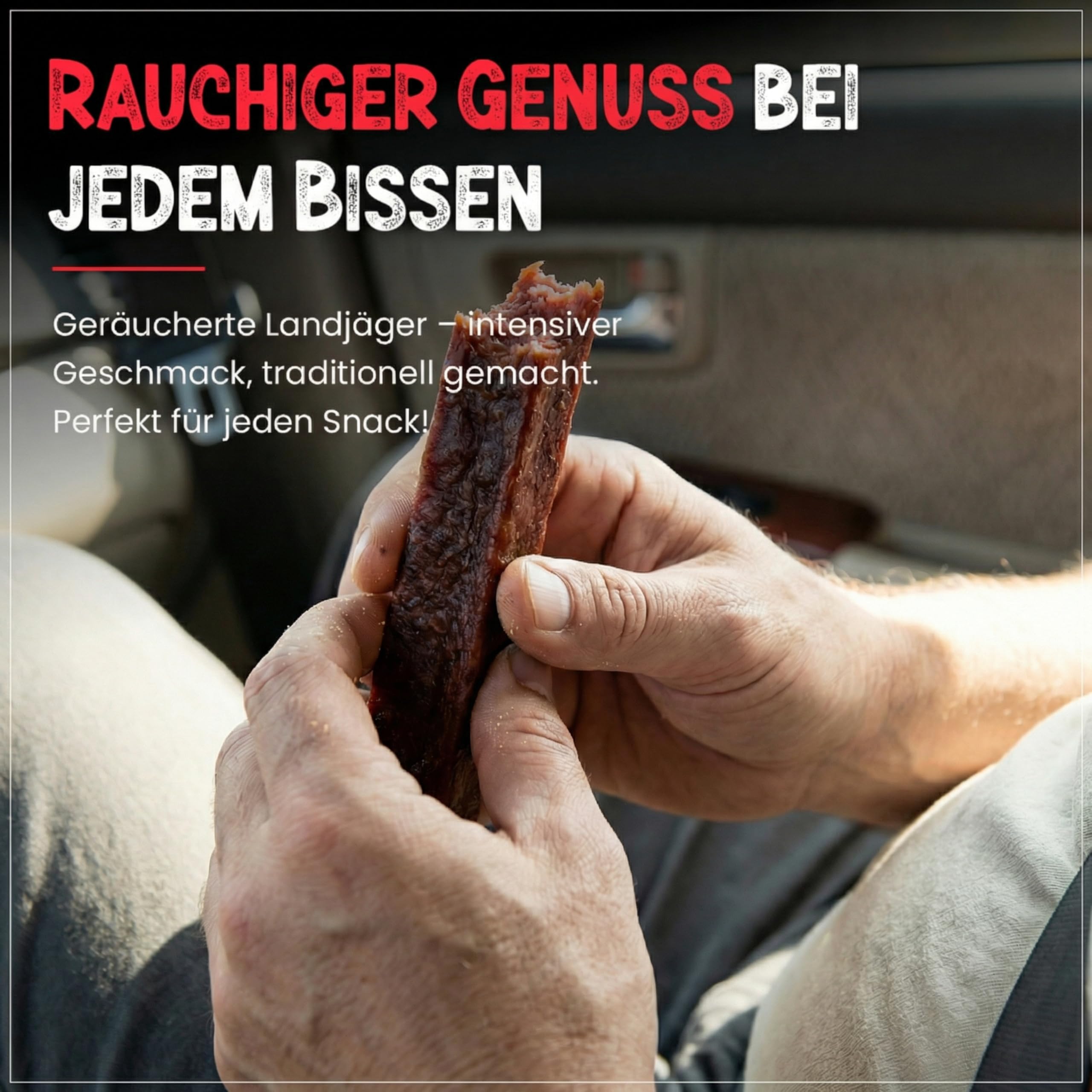 PALEO TO GO Bio Landjäger 6 Paar (à 70 g) - Premium Rohwurst-Spezialität aus Rind- und Schweinefleisch - 100% natürlich & ohne Zusätze - geräucherte Snack Wurst - herzhaft & aromatisch